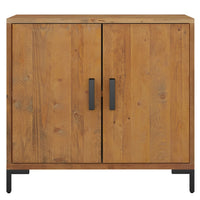 Credenza-Buffet-Armadio da cucina Marrone 75x35x70 cm in Legno Massello di Pino