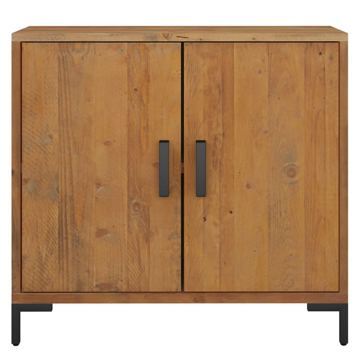 Credenza-Buffet-Armadio da cucina Marrone 75x35x70 cm in Legno Massello di Pino