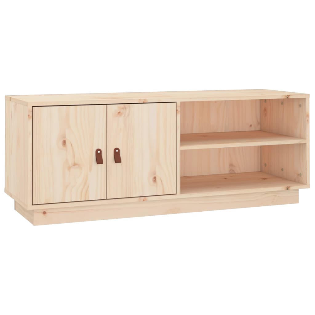 Mobile Porta TV-Mobile per TV-Credenza TV 105x34x40 cm in Legno Massello di Pino