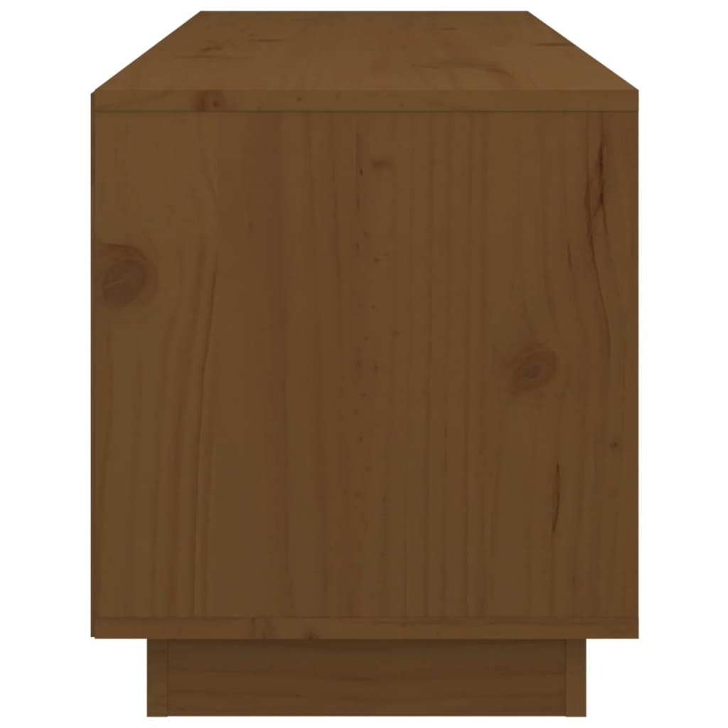 Mobile Porta TV-Mobile per TV-Credenza TV ambra 105x34x40 cm in Legno Massello di Pino
