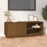 Mobile Porta TV-Mobile per TV-Credenza TV ambra 105x34x40 cm in Legno Massello di Pino