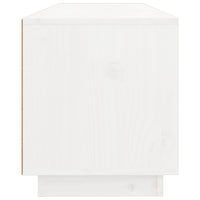 Mobile Porta TV Bianco 100x34x40 cm in Legno Massello di Pino 818226