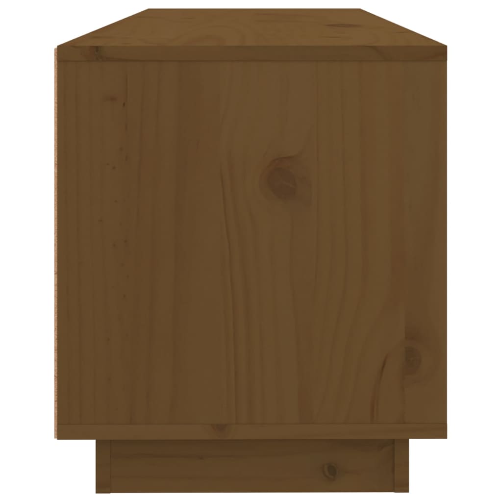 Mobile Porta TV-Mobile per TV-Credenza TV Ambra 100x34x40 cm in Legno Massello di Pino