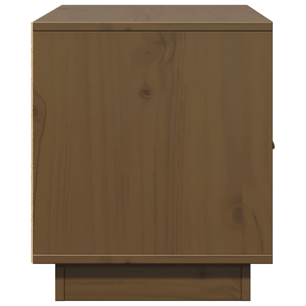 Mobile Porta TV-Mobile per TV-Credenza TV Ambrato 80x34x40 cm in Legno Massello di Pino