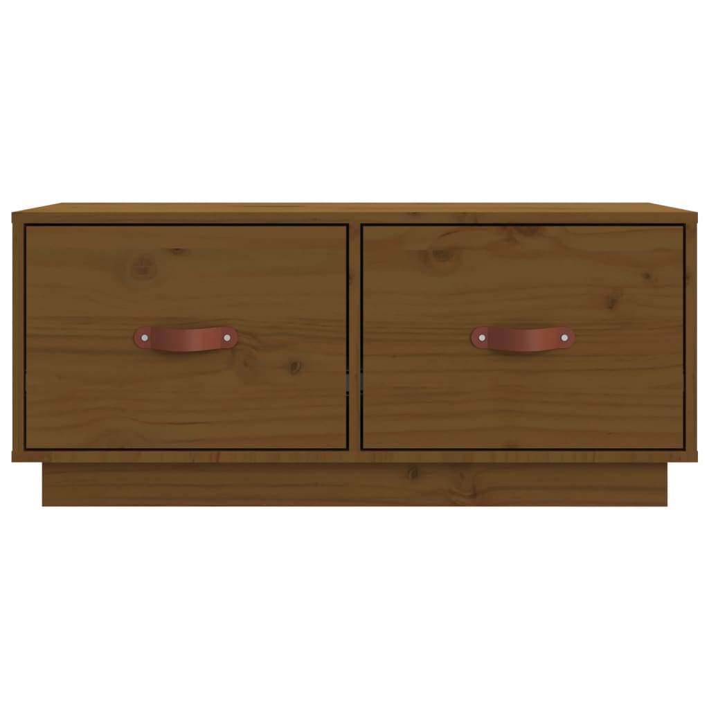 Mobile Porta TV-Mobile per TV-Credenza TV ambra 80x34x35 cm in Legno Massello di Pino