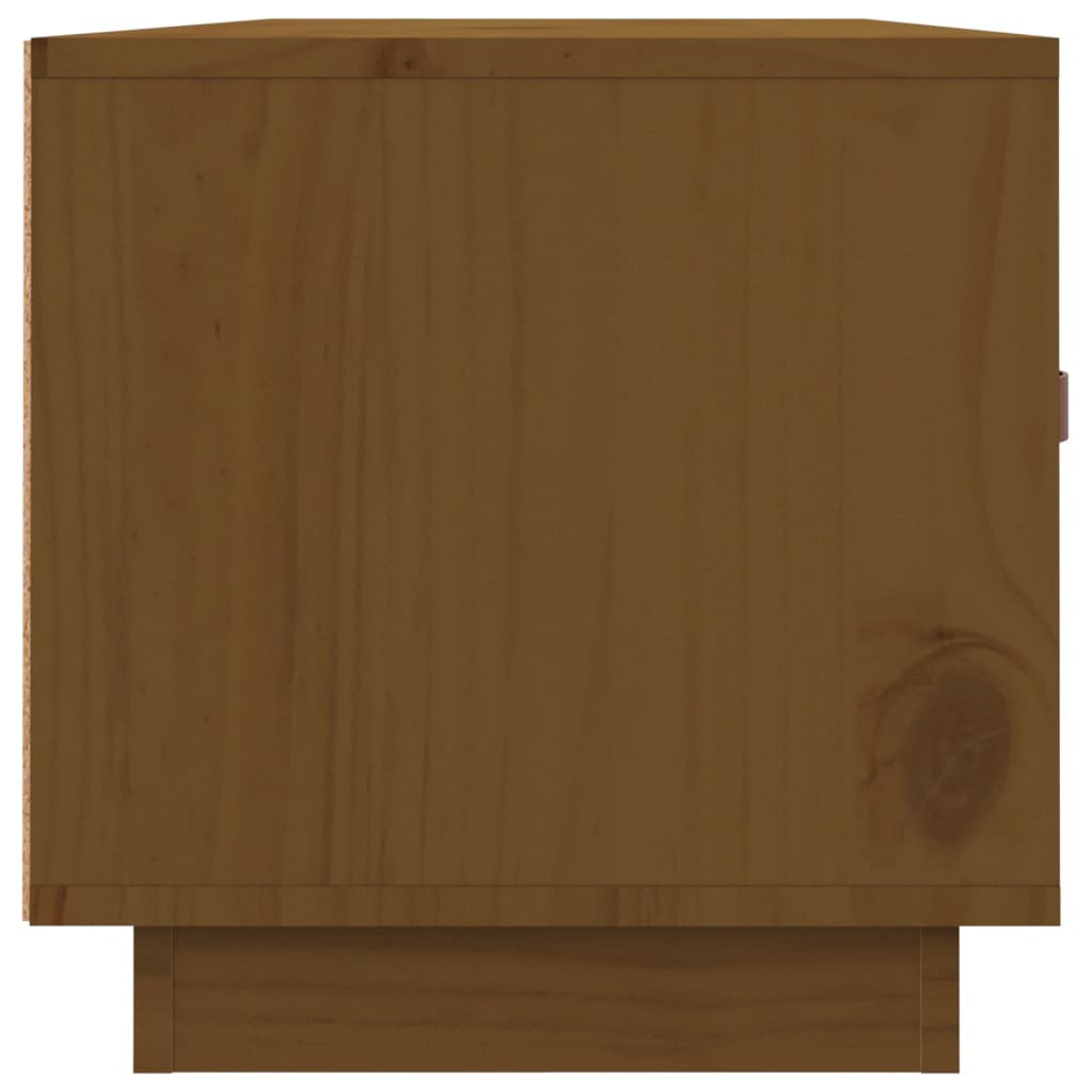 Mobile Porta TV-Mobile per TV-Credenza TV ambra 80x34x35 cm in Legno Massello di Pino