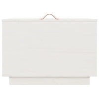 Contenitori con Coperchi 3 pz Bianchi in Legno Massello di Pino