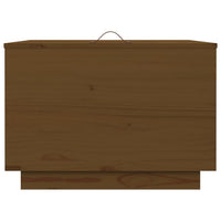 Contenitori Portaoggetti Coperchi 3pz ambra Legno Massello Pino 818248