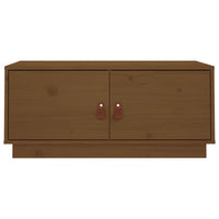 Tavolino da Salotto ambra 80x50x35 cm in Legno Massello di Pino 818253