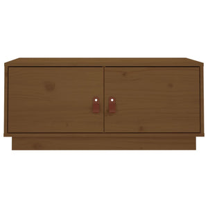 Tavolino da Salotto ambra 80x50x35 cm in Legno Massello di Pino 818253
