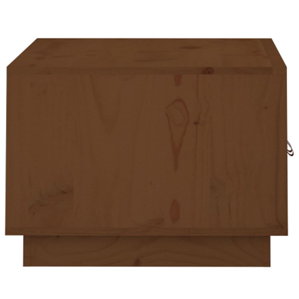 Tavolino da Salotto ambra 80x50x35 cm in Legno Massello di Pino 818253
