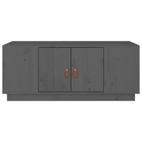 Tavolino da Salotto Grigio 100x50x41 cm Legno Massello di Pino cod mxl 26079