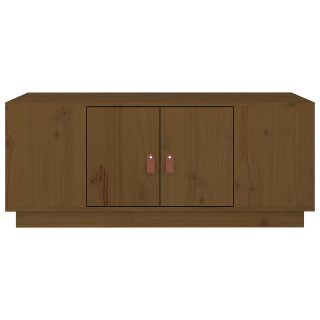 Tavolino da Salotto Miele 100x50x41cm in Legno Massello di Pino cod mxl 31543