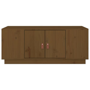Tavolino da Salotto ambra 100x50x41cm in Legno Massello di Pino 818258