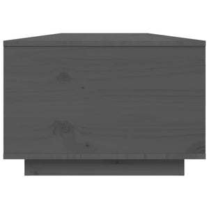 Tavolino da Salotto Grigio 80x50x35,5 cm Legno Massello di Pino 818262