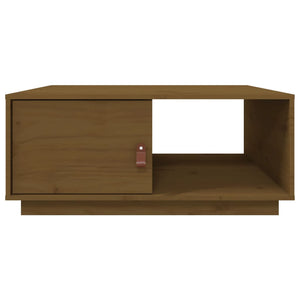 Tavolino da Salotto ambra 80x50x35,5 cm Legno Massello di Pino 818263
