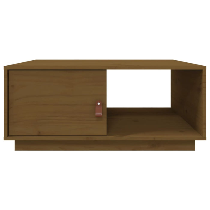 Tavolino da Salotto ambra 80x50x35,5 cm Legno Massello di Pino 818263