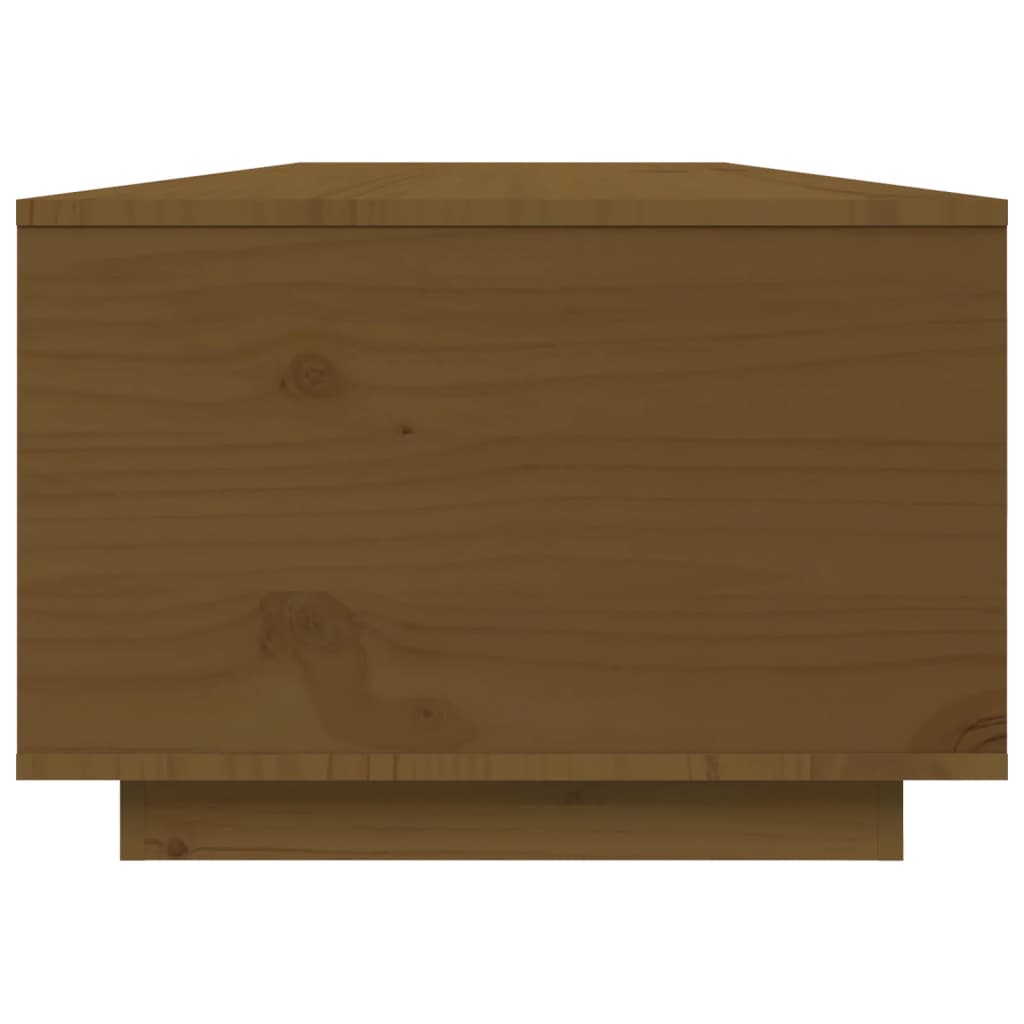 Tavolino da Salotto ambra 80x50x35,5 cm Legno Massello di Pino 818263