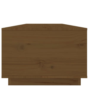 Tavolino da Salotto ambra 100x50x35 cm Legno Massello di Pino 818268