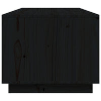 Tavolino da Salotto Nero 100x50x41 cm in Legno Massello di Pino cod mxl 25756