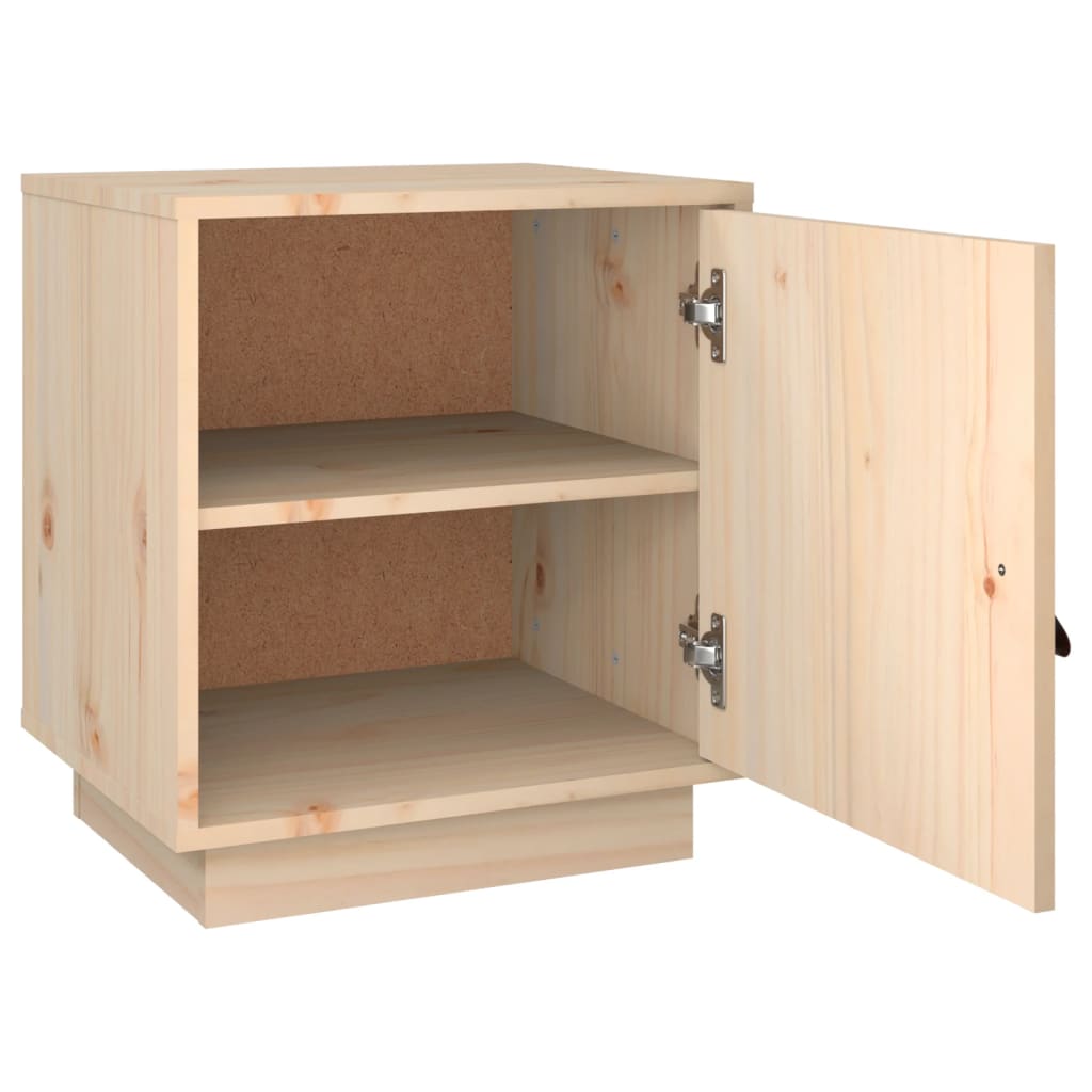 Comodino 40x34x45 cm in Legno Massello di Pino 818275