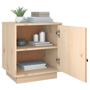 Comodini Grigio 2 pz-Set di 2 Tavolino da notte 40x34x45 cm in Legno Massello di Pino