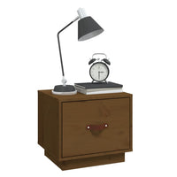 Comodini 2 pz ambra 40x34x35 cm in Legno Massello di Pino 818292