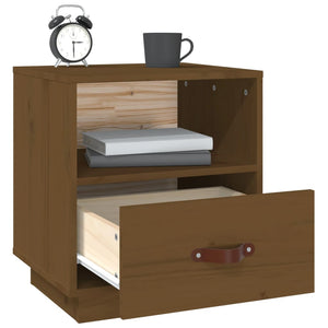 Comodini 2 pz ambra 40x34x45 cm in Legno Massello di Pino 818302