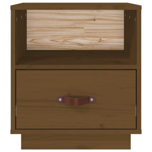 Comodini 2 pz ambra 40x34x45 cm in Legno Massello di Pino 818302