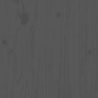 Comodini Grigi 2 pz 40x34x55 cm in Legno Massello di Pino 818310