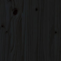 Comodini Neri 2 pz 40x34x55 cm in Legno Massello di Pino 818314