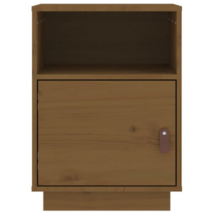 Comodini Ambrati 2 pz 40x34x55 cm in Legno Massello di Pino 818322