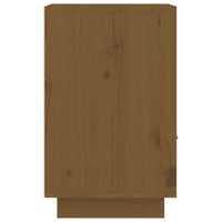 Comodini Ambrati 2 pz 40x34x55 cm in Legno Massello di Pino 818322