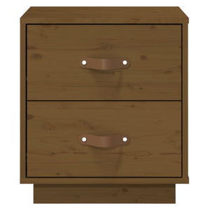 Comodini 2 pz Ambrati 40x34x45 cm in Legno Massello di Pino 818332