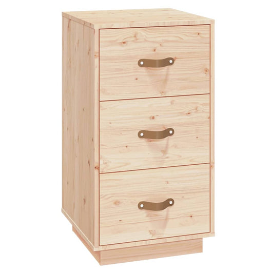 Comodino 40x40x75 cm in Legno Massello di Pino 818335