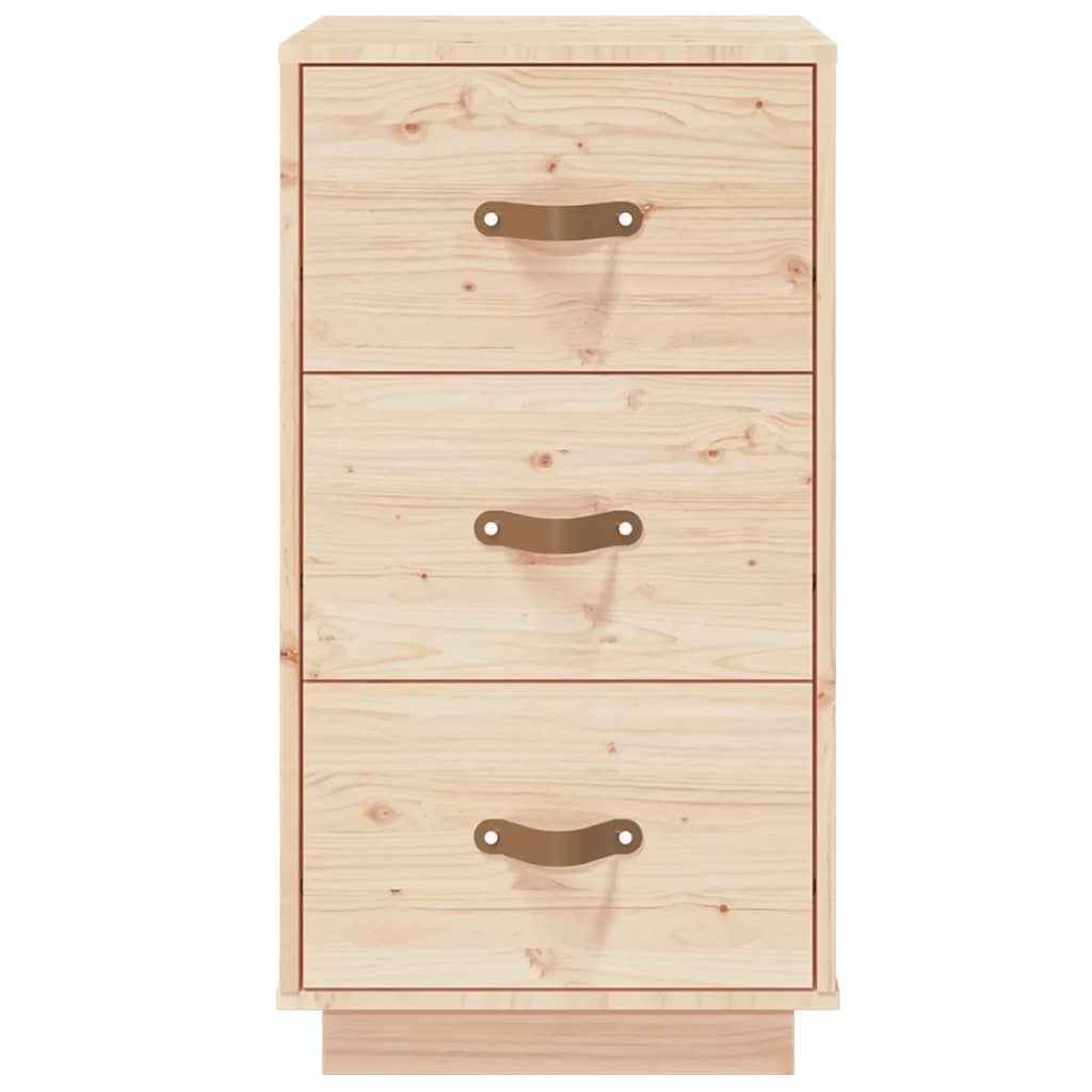 Comodino 40x40x75 cm in Legno Massello di Pino 818335