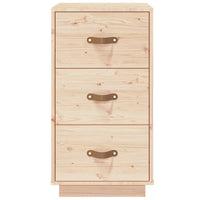 Comodino 40x40x75 cm in Legno Massello di Pino 818335