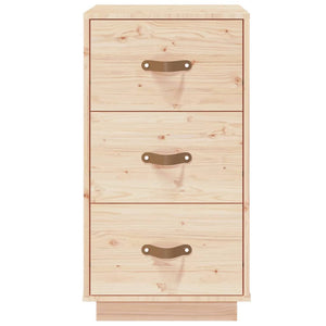 Comodino 40x40x75 cm in Legno Massello di Pino 818335