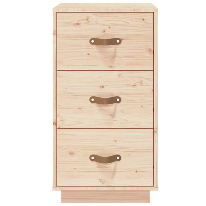 Comodino 40x40x75 cm in Legno Massello di Pino 818335