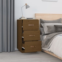 Comodini 2 pz Ambra 40x40x75 cm in Legno Massello di Pino 818342