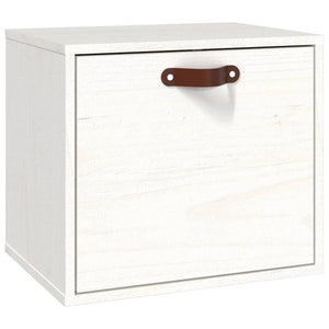 Pensile Bianco 40x30x35 cm in Legno Massello di Pino 818346