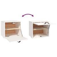 Pensile Bianco 40x30x35 cm in Legno Massello di Pino 818346