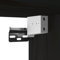 Pensile Nero 60x30x35 cm in Legno Massello di Pino 818354