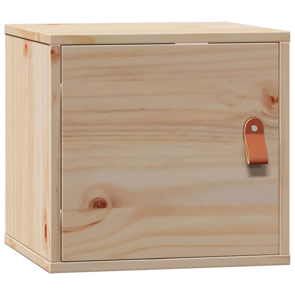 Mobiletto da Parete 31,5x30x30 cm Legno Massello di Pino 818355