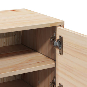 Mobiletto da Parete 31,5x30x30 cm Legno Massello di Pino 818355