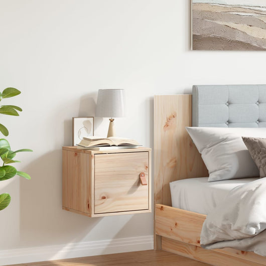Mobiletto da Parete 31,5x30x30 cm Legno Massello di Pino 818355