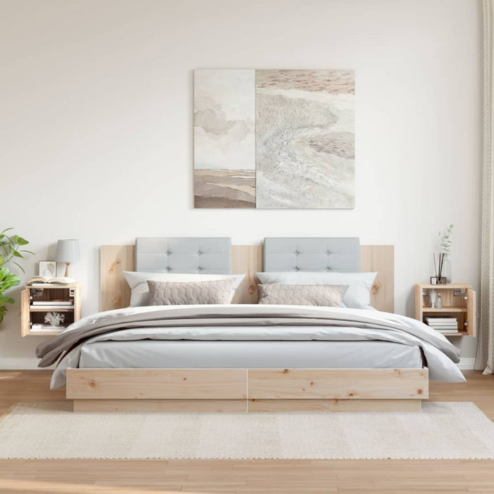 Pensili 2pz 31,5x30x30 cm in Legno Massello di Pino 818356