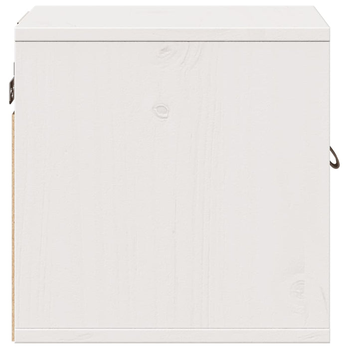 Pensile Bianco 31,5x30x30 cm in Legno Massello di Pino cod mxl 32839