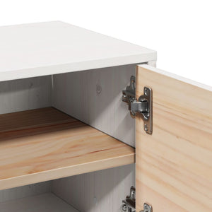 Pensile Bianco 31,5x30x30 cm in Legno Massello di Pino cod mxl 32839