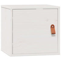 Pensili 2pz Bianchi 31,5x30x30 cm in Legno Massello di Pino 818358